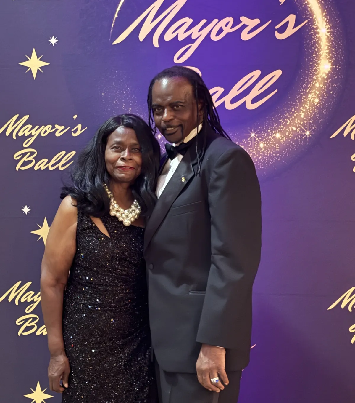 Dr. Ameni Alexander with his wife Olinga at the Mayor's Ball